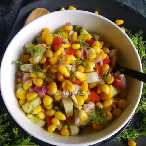 Corn And Raw Mango Salad (Summer Salad)