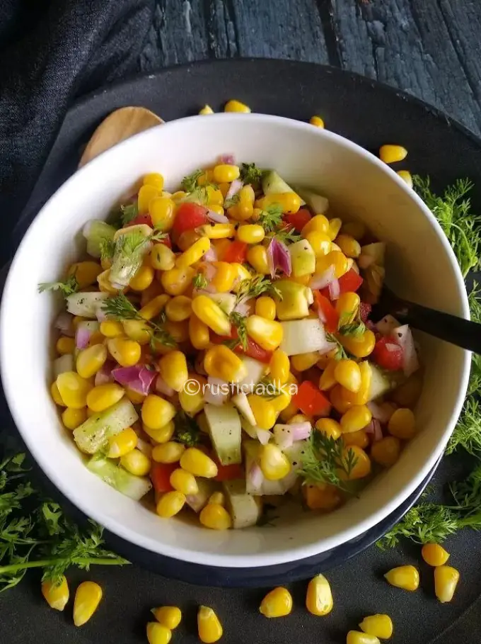 Corn And Raw Mango Salad (Summer Salad)