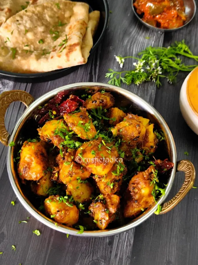 Pahadi Aloo Ke Gutke | Pahadi Aloo | Spicy Potato Stir-Fry