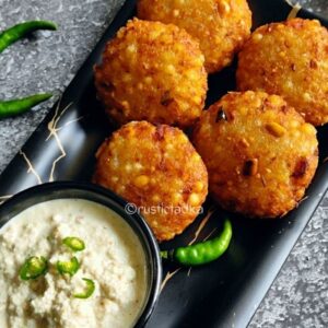 Sabudana Vada Recipe (Tapioca fritters)