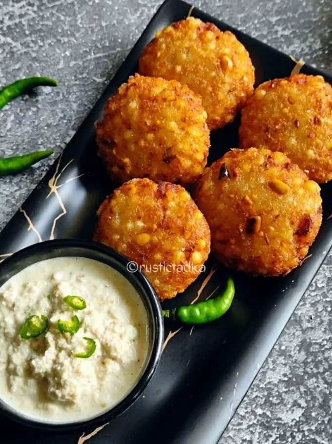 A crispy delicious easy to make fritters made from tapioca pearls & boiled . Vegan fritters recipes.