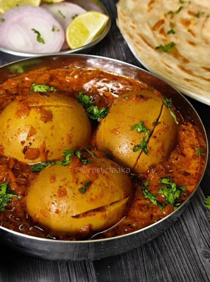 Egg Curry - Dhaba Style Recipe