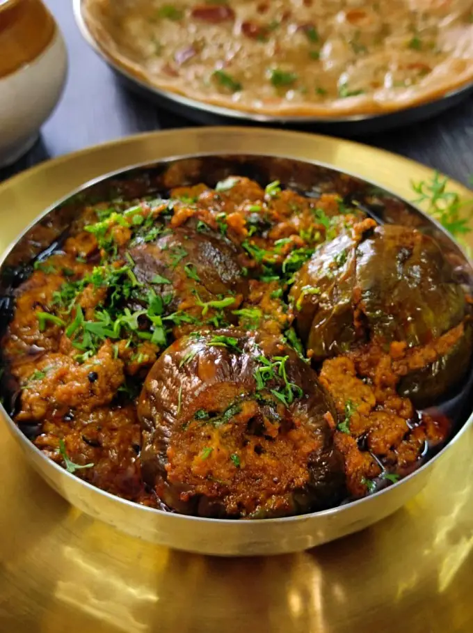 Bharwa Baingan | Stuffed Eggplant curry