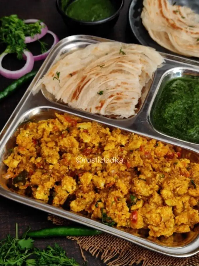 Paneer Bhurji (Scrambled Cottage Cheese)