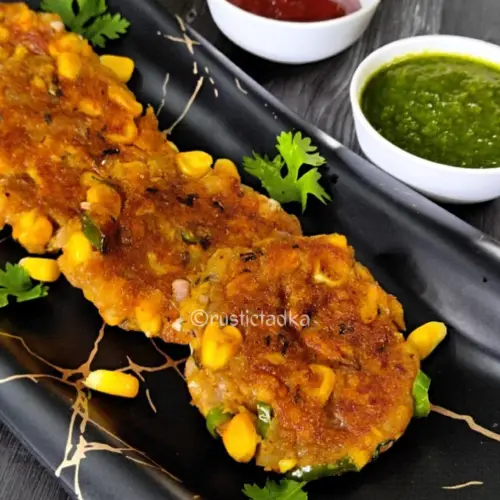 Corn Aloo Tikki | Corn Potato Patties