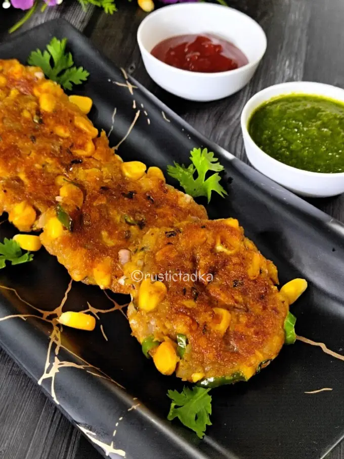 Corn Aloo Tikki | Corn Potato Patties