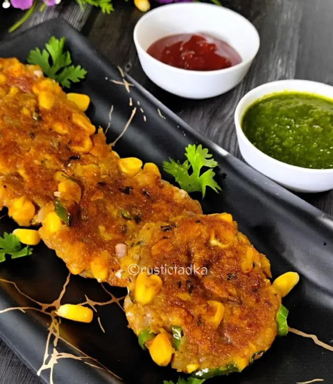 Corn Aloo Tikki | Corn Potato Patties