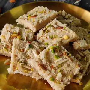 Narlachi Vadi | Nariyal Barfi | Traditional Coconut Barfi