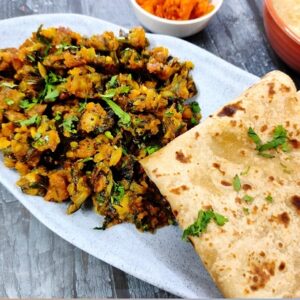 Kandyacha Patichi Bhaji | Spring Onion Sabzi | Spring Onion Zunka