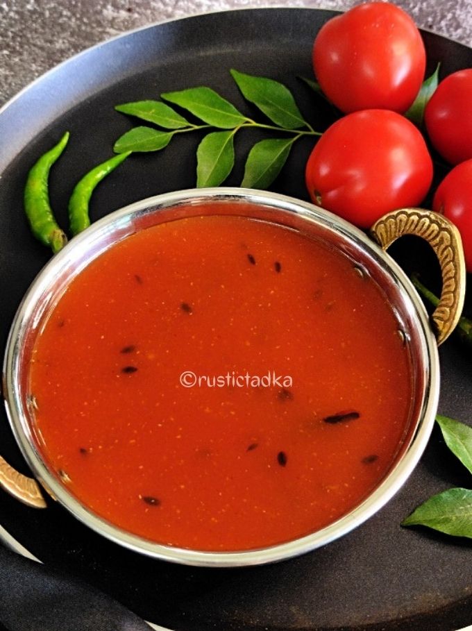 Tomato Saar | Tomato Shorba | Vegan Tomato Soup