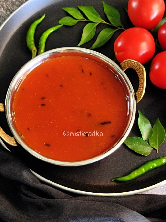 Tomato Saar | Tomato Shorba | Vegan Tomato Soup