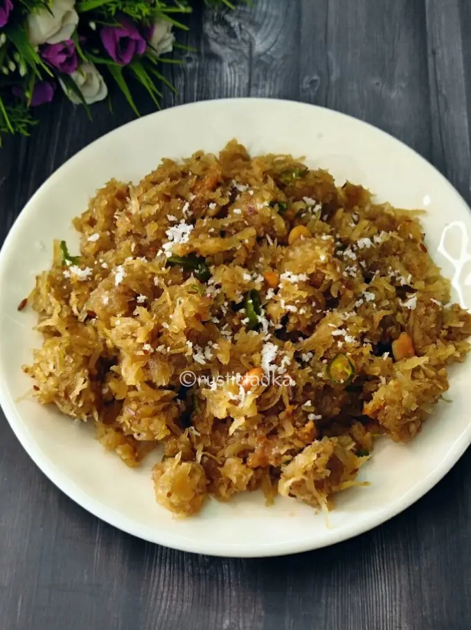 Ratalyacha Kees | Shakarkand Vrat Upma | Savoury Sweet Potato