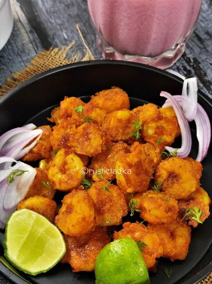 Prawn Rava Fry | Crispy Kolambi Fry | Shrimp Fry