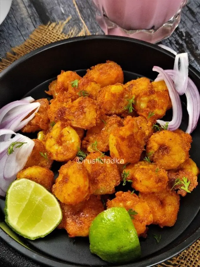 Prawn Rava Fry | Crispy Kolambi Fry | Shrimp Fry